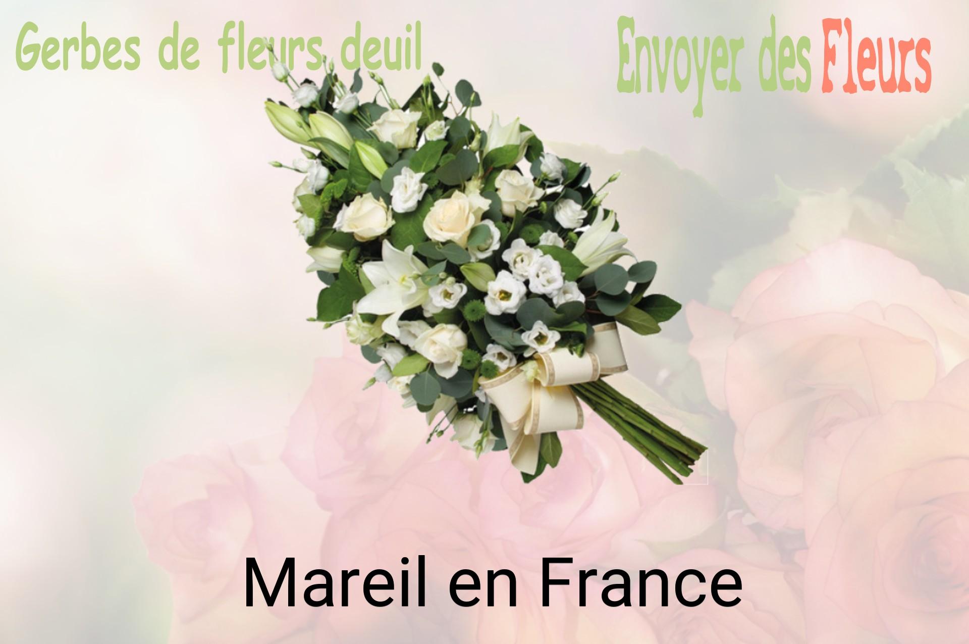 Gerbe de fleurs de deuil livrée à Mareil-en-France